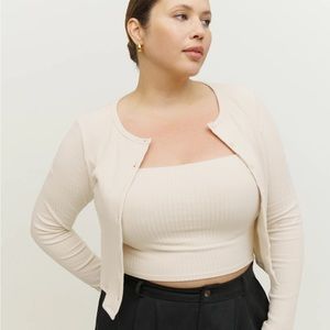 Reformation Ruby Knit Cardigan Set XS